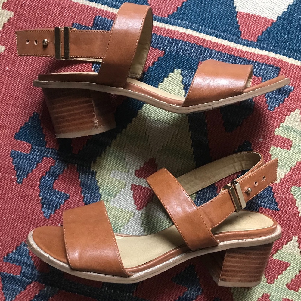ASOS Faux-leather Heeled Sandals